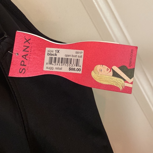NWT SPANX Open Bust Suit, Simplicity Slimming Essentials, 1X, 76% Nylon, 24% - Picture 3 of 7